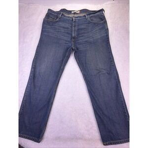 Levi's 550‎ Relaxed Fit Straight Jeans Mens 44x32 Dark Wash Stretch Denim